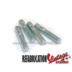 Jeu de 4 goujons de fixation de corps supérieur de guidon ACMA 1952-58